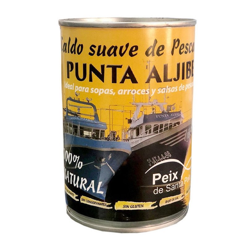 Caldo de Pescado Suave 375 ml Caldo para paella, arroces