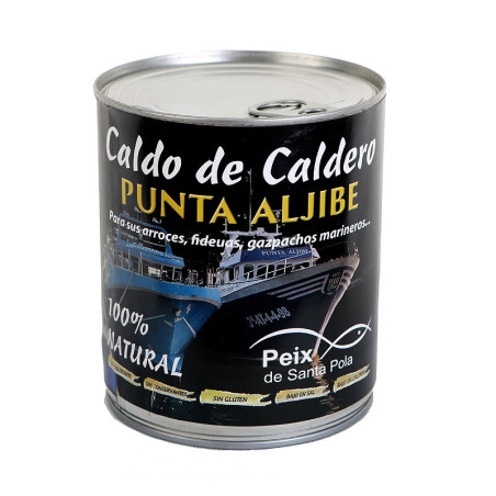 Caldo paella marisco Natural, casero, tradicional. Pesca propia del mediterráneo Fumet gourmet