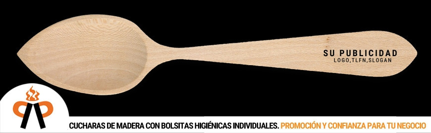Cucharas de madera para paella