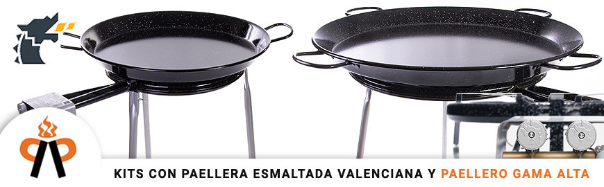 Kit Paellera Esmaltada, versátil para todo tipo de Paellas