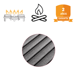 Planchas de hierro fundido para fuego de llama. Vaello Campos